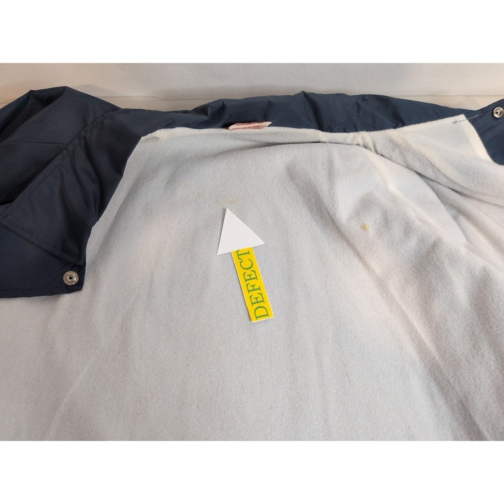 Vintage Cardinal Men's Navy Blue Windbreaker Jacket by the USS Rainier XL USA - Picture 8 of 9